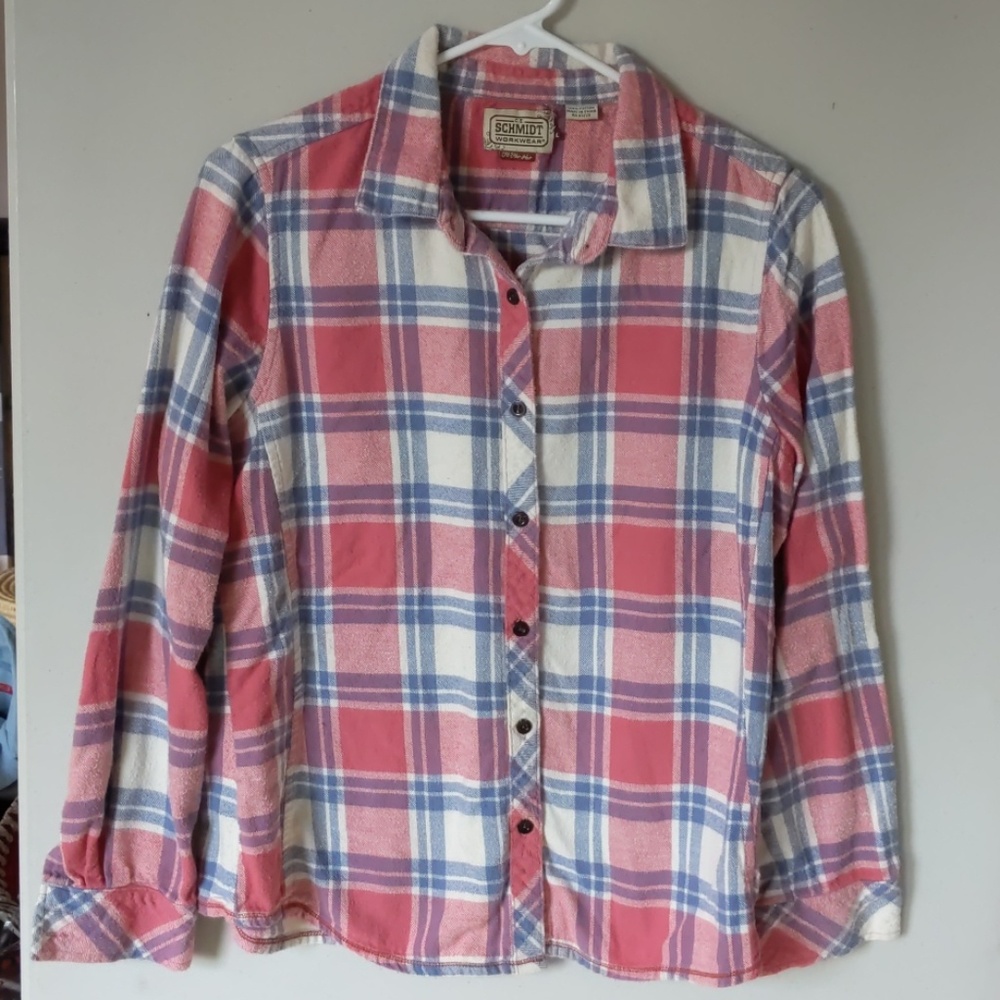 Pink and blue plaid